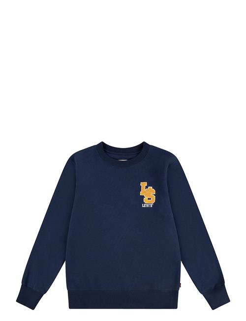 Se Levi's Levi's® Monogram Crewneck Sweatshirt Levi's Navy ved Booztlet