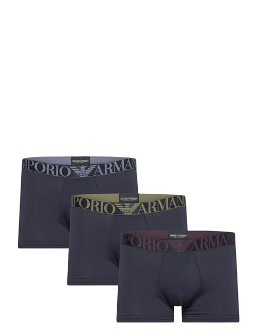 Emporio Armani Men's Knit 3-Pack Trunk Emporio Armani Navy