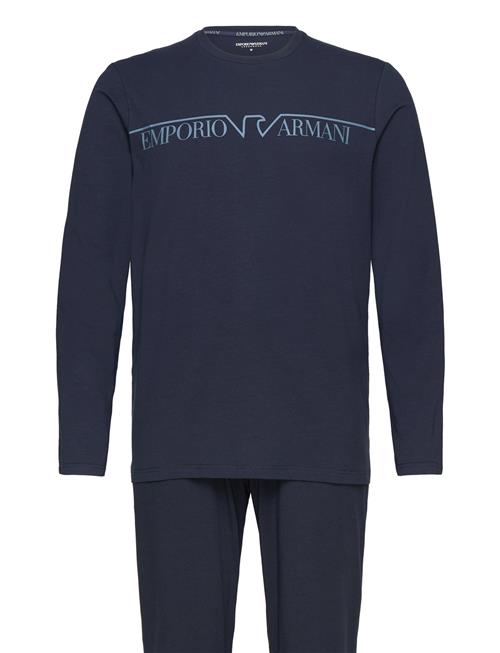 Emporio Armani Men's Knit Long Pyjamas Emporio Armani Navy