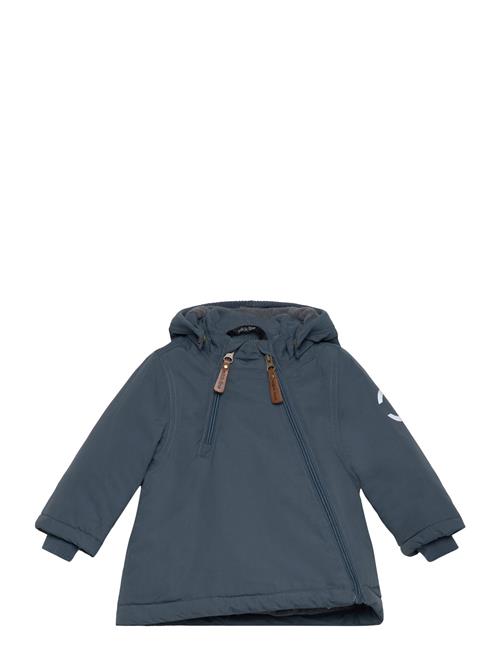 Se mikk-line Nylon Baby Jacket - Solid Mikk-line Blue ved Booztlet