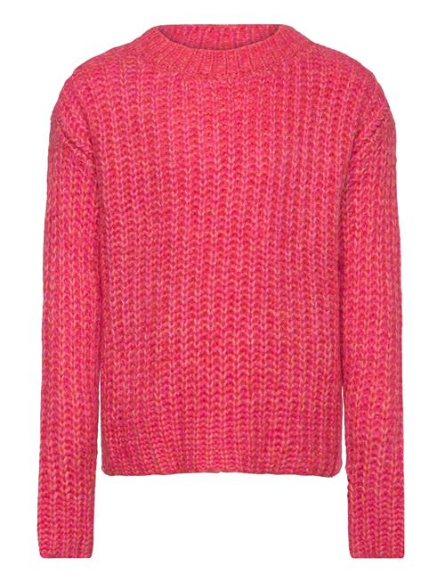 Se Kids Only Kogl L/S Multi Melange Knt Kids Only Pink ved Booztlet