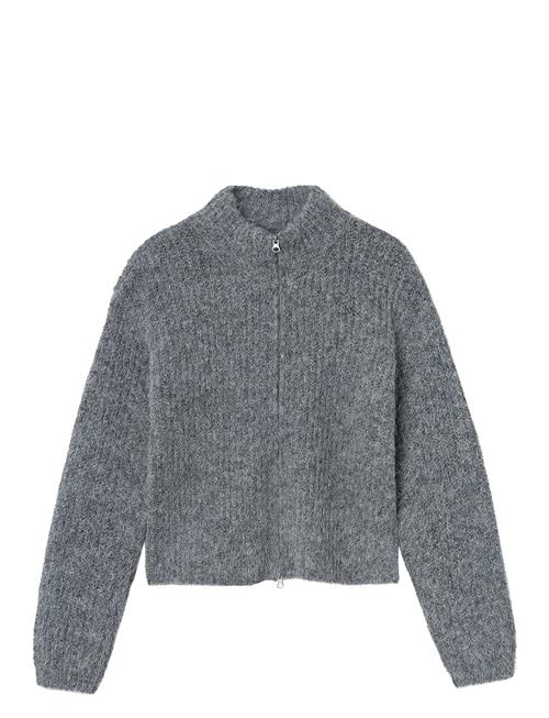 LMTD Nlfnulo Ls Short Knit Cardigan LMTD Grey