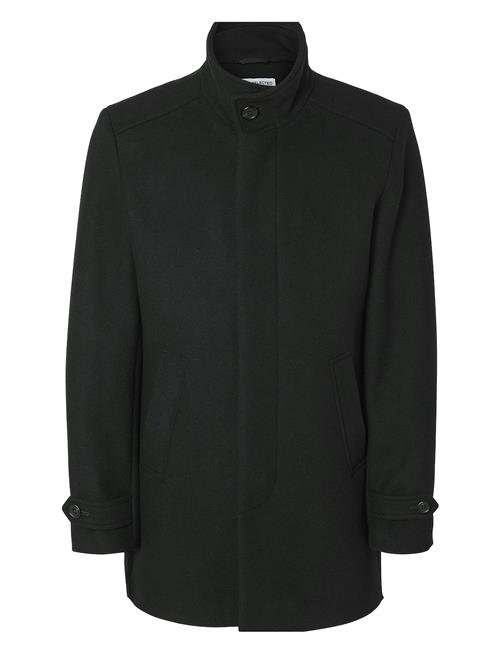 Slhnew Reuben Coat Noos Selected Black