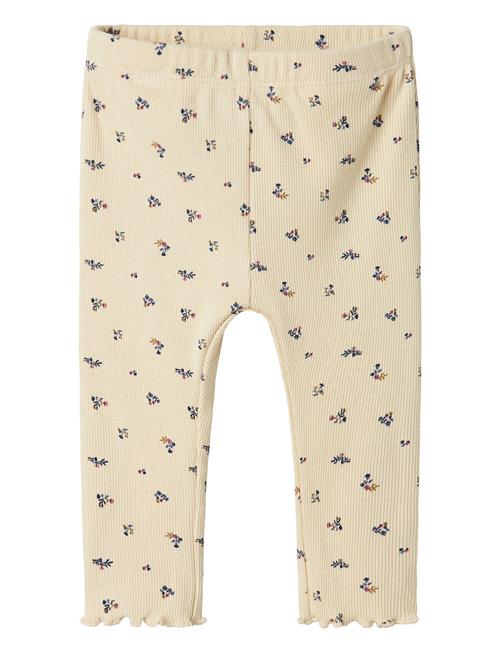 Se Nbfolinne Legging Name It Beige ved Booztlet