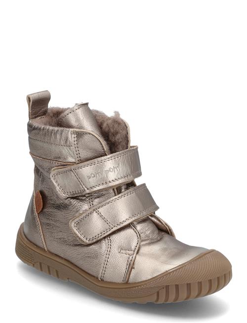 Pom Pom Sporty™ Velcro Boot Tex Pom Pom Silver