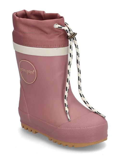 Pom Pom Gumboots™ Thermo Pom Pom Pink