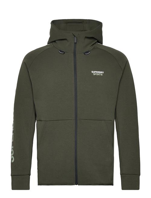 Superdry Sport Sport Tech Logo Loose Zip Hood Superdry Sport Green