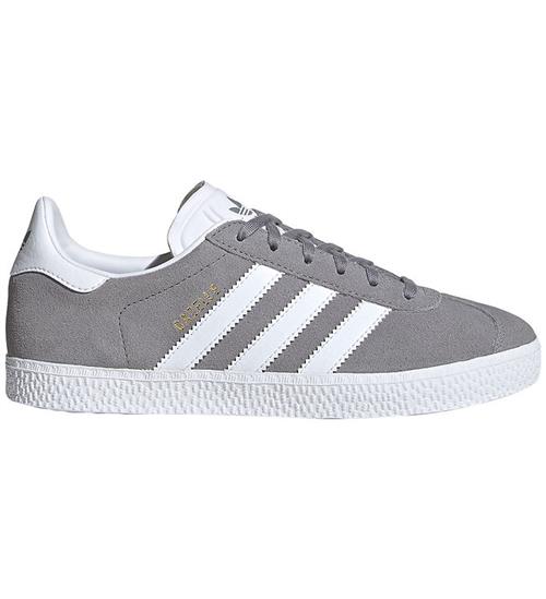 Se adidas Originals Sko - Gazelle J - GrÃ¥/Hvid ved KidsWorld