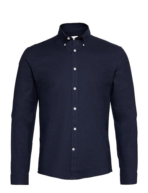 Lindbergh Yarn Dyed Oxford Superflex Shirt L/ Lindbergh Navy