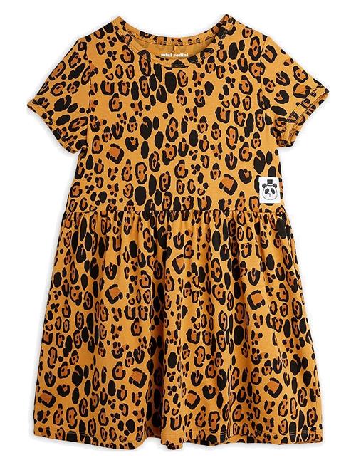 Basic Leopard Ss Dress Tencel™ Mini Rodini Patterned