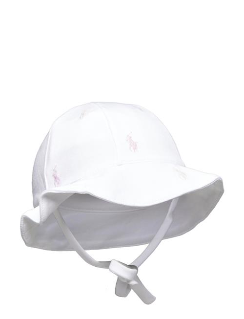 Se Ralph Lauren Baby Polo Pony Cotton Interlock Hat Ralph Lauren Baby White ved Booztlet