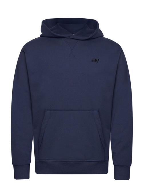 Se New Balance Athletics French Terry Hoodie New Balance Navy ved Booztlet