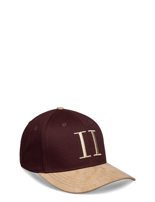 Les Deux Baseball Cap Contrast Suede Ii Les Deux Burgundy