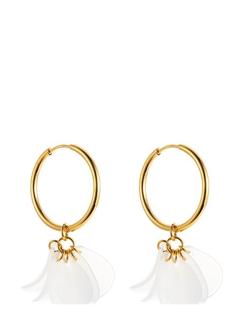 By Jolima Nice Hoop Earring By Jolima White