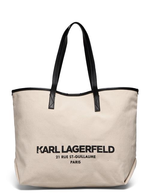 Se Karl Lagerfeld Rsg Canvas Shopper Karl Lagerfeld Cream ved Booztlet