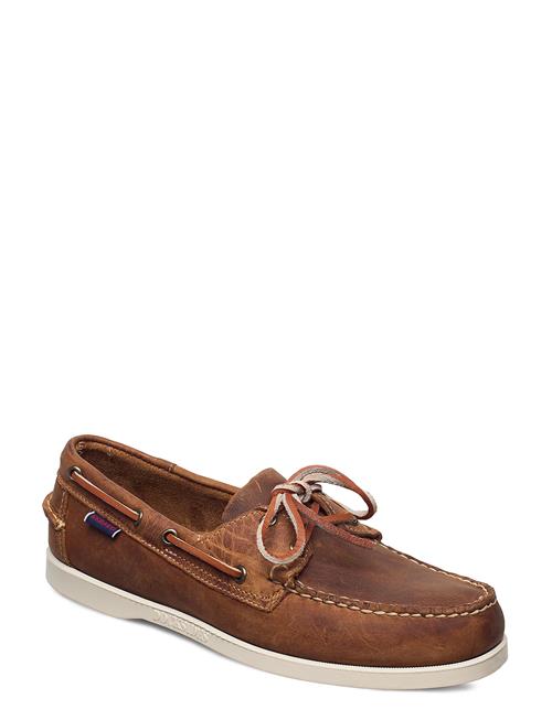 Se Sebago Docksides Crazy H Sebago Brown ved Booztlet