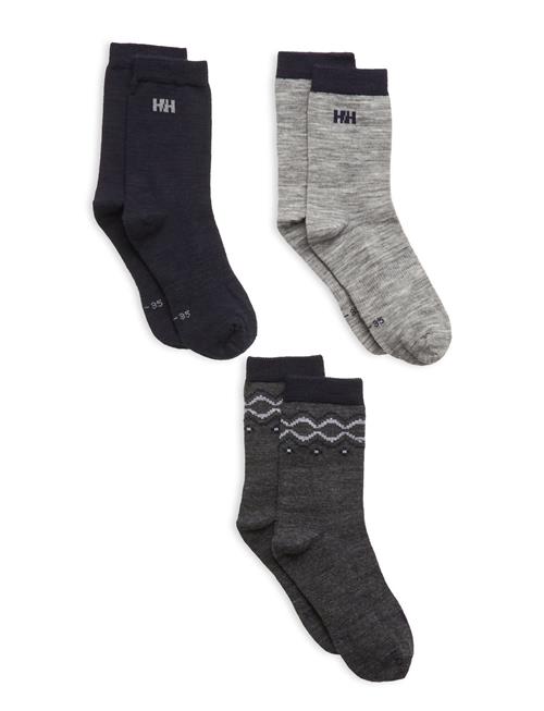 Helly Hansen K Wool Sock 3Pk Helly Hansen Patterned