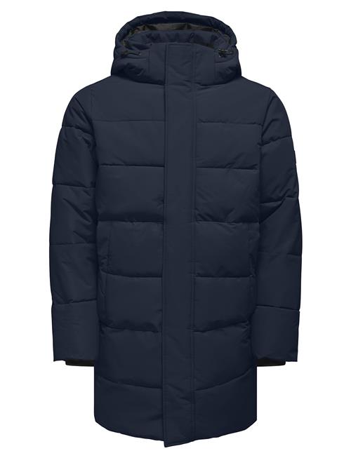 ONLY & SONS Onscarl Life Long Quilted Coat Otw Noos ONLY & SONS Navy