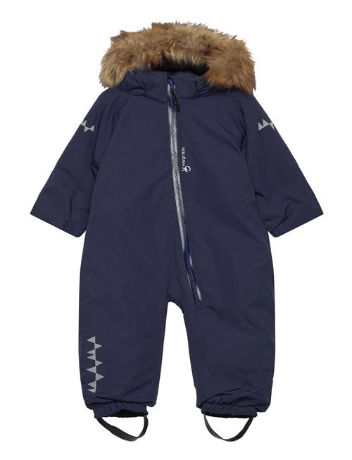 ISBJÖRN of Sweden Toddler Padded Jumpsuit With Fur Mint 74 ISBJÖRN Of Sweden Navy