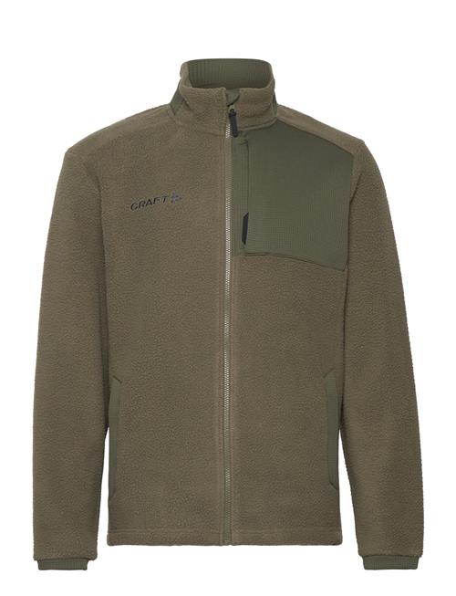 Se Craft Adv Explore Pile Fleece Jacket M Craft Khaki ved Booztlet