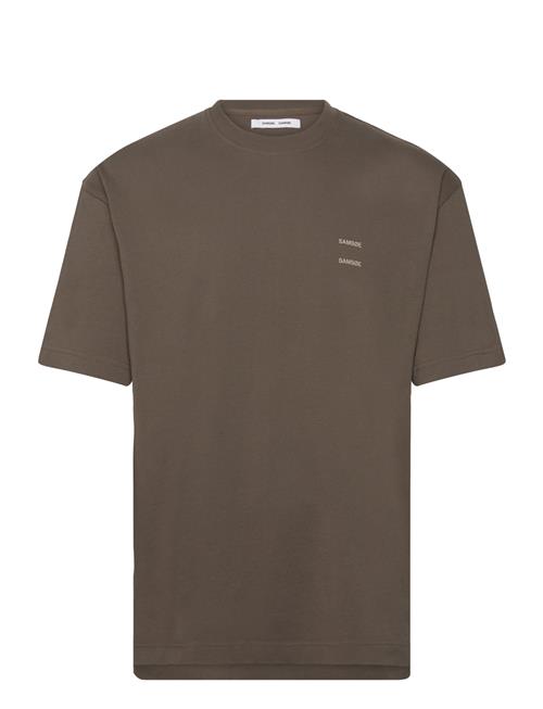 Se Samsøe Samsøe Joel T-Shirt 11415 Samsøe Samsøe Brown ved Booztlet