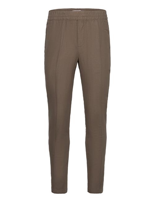 Se Samsøe Samsøe Smithy Trousers 12671 Samsøe Samsøe Brown ved Booztlet