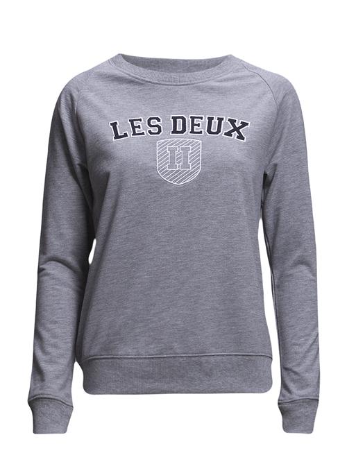 Se Les Deux Nørregaard T-Shirt - Seasonal Les Deux Grey ved Booztlet