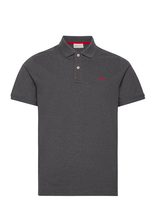 GANT Reg Contrast Pique Ss Polo GANT Grey