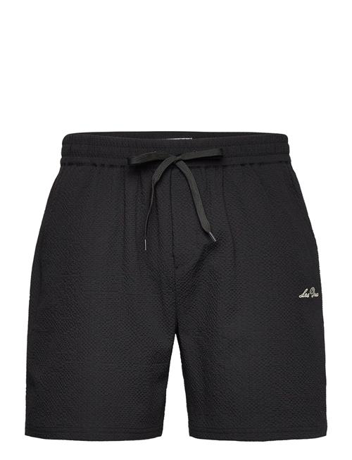 Les Deux Stan Seersucker Swim Shorts 2.0 Les Deux Black