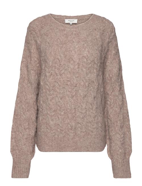 Cable Knit O-Neck Rosemunde Beige