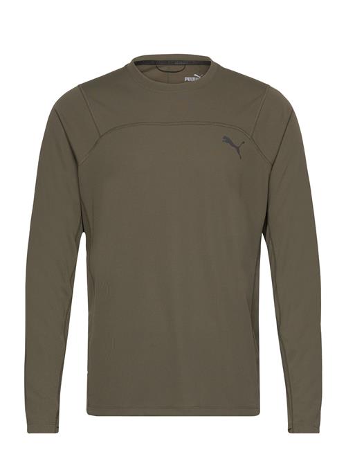 M Seasons Drycell Ls Tee PUMA Khaki