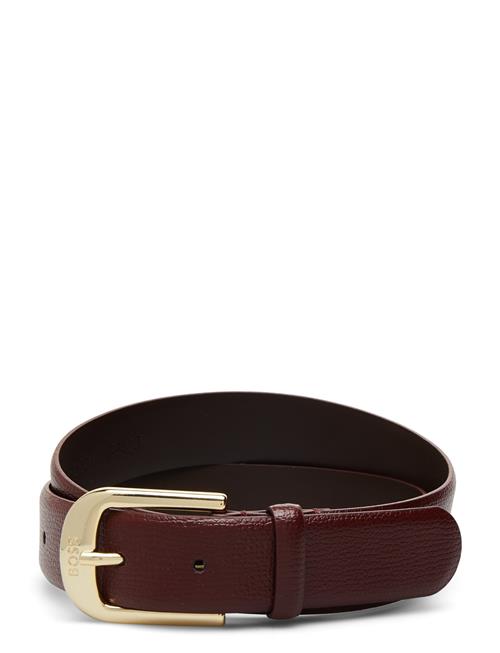 Se BOSS Anna Belt 3Cm C. BOSS Burgundy ved Booztlet