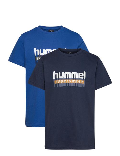 Hmltukas T-Shirt S/S 2-Pack Hummel Blue