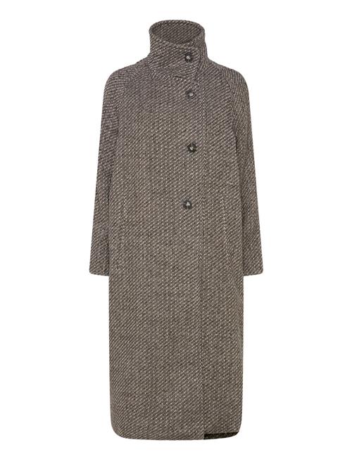 Saint Tropez Fawnsz Long Coat Outerwear Saint Tropez Grey