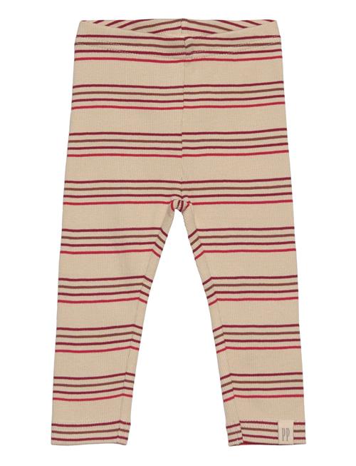 Se Petit Piao Legging Modal Multi Striped Petit Piao Red ved Booztlet