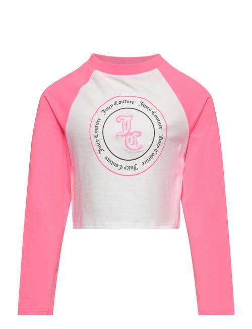 Se Juicy Couture Raglan Colour Block Ls Tee Juicy Couture Pink ved Booztlet