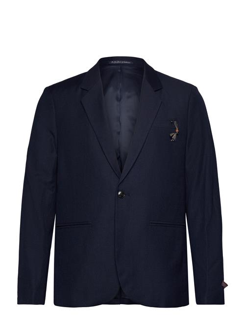 Se Scotch & Soda Relaxed Wool-Blend Single-Button Blazer Scotch & Soda Navy ved Booztlet