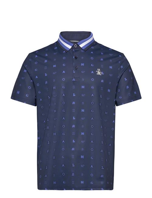 Se Original Penguin Golf Original All-Over Pete Print Polo Original Penguin Golf Navy ved Booztlet