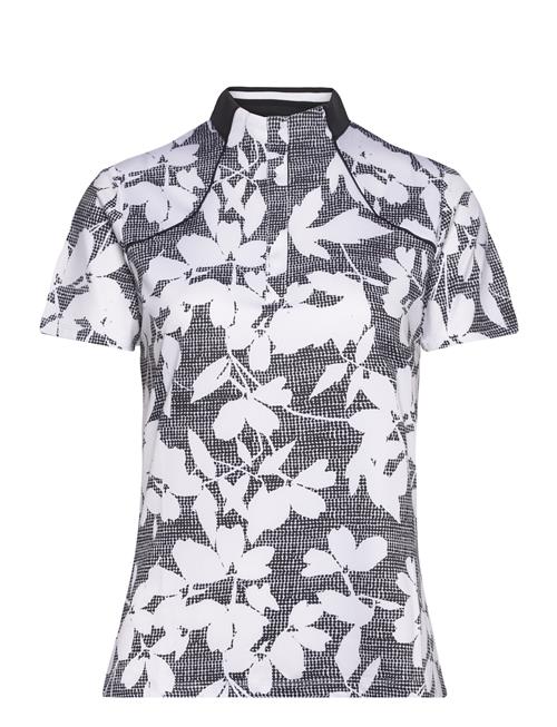 Callaway Textured Abstract Floral Polo Callaway Grey