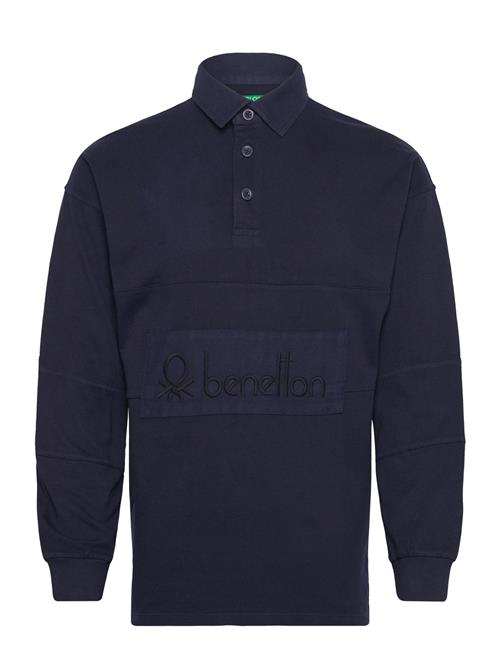 L/S Polo Shirt United Colors Of Benetton Navy