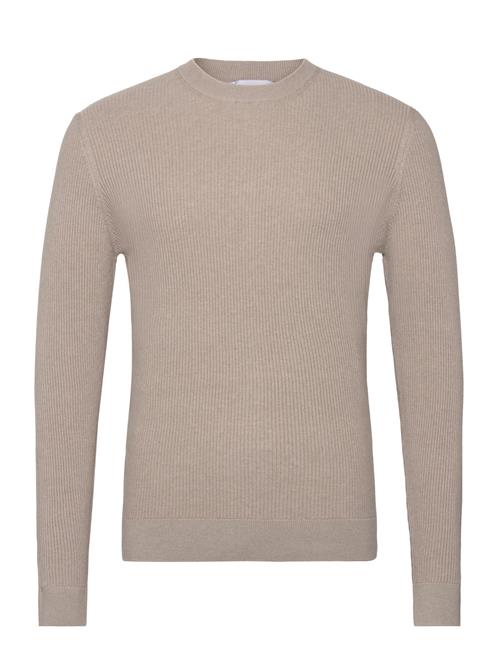 Mango Ribbed Cotton Knitted Sweater Mango Beige