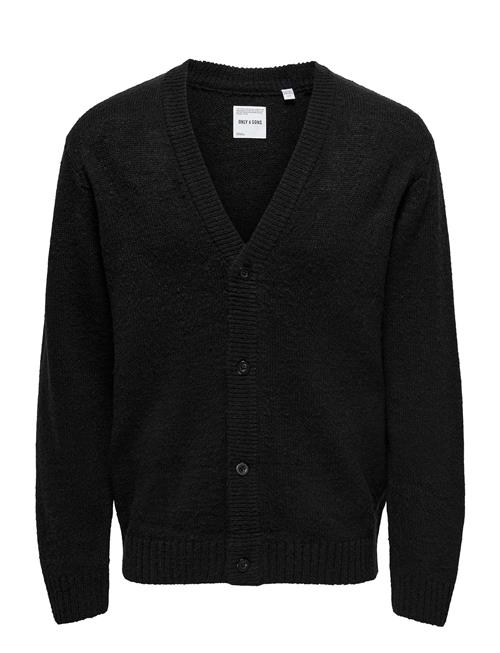 Se ONLY & SONS Onsanthony Reg 5 Button Card Knit ONLY & SONS Black ved Booztlet