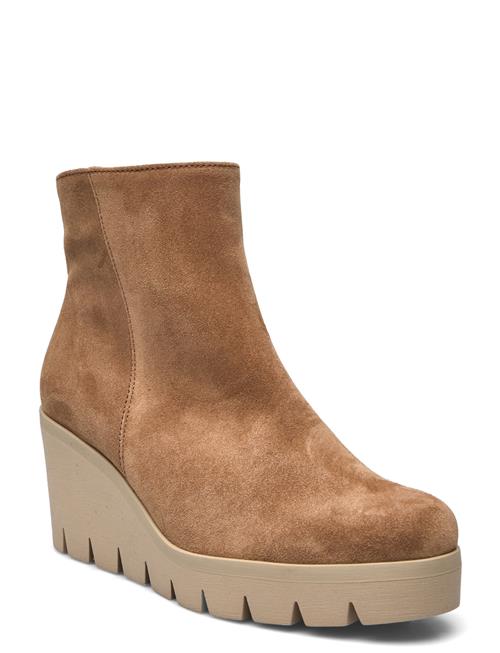 Se Gabor Wedge Ankle Boot Gabor Beige ved Booztlet