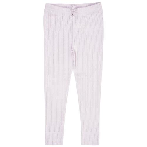 Copenhagen Colors Pointelle Junior Leggings Lavender | Lilla | 104 cm