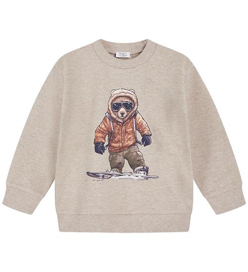 Se Hust and Claire Hust and Claire Sweatshirt - Sejer - Beige Melange ved KidsWorld