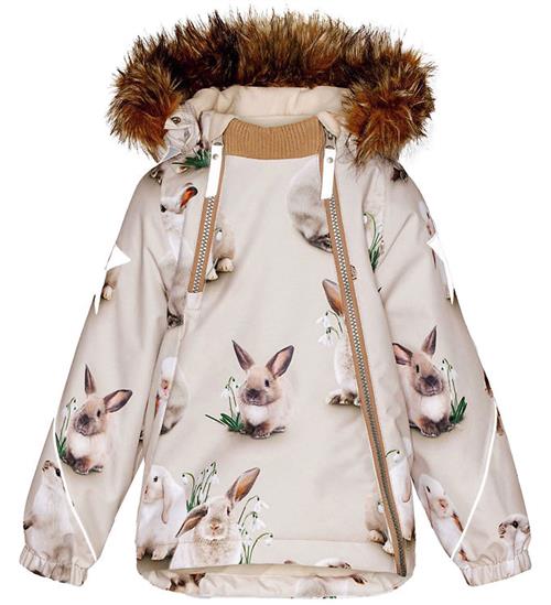 Se Molo Molo Vinterjakke - Hopla Fur - Winter Rabbits ved KidsWorld