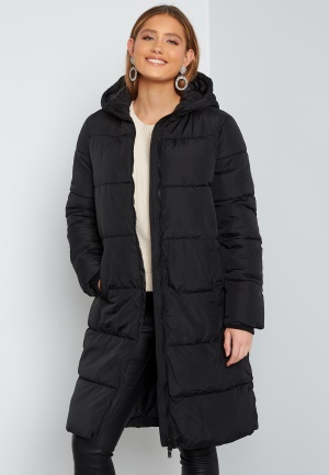 Pieces Bee New Long Puffer Jacket Black L