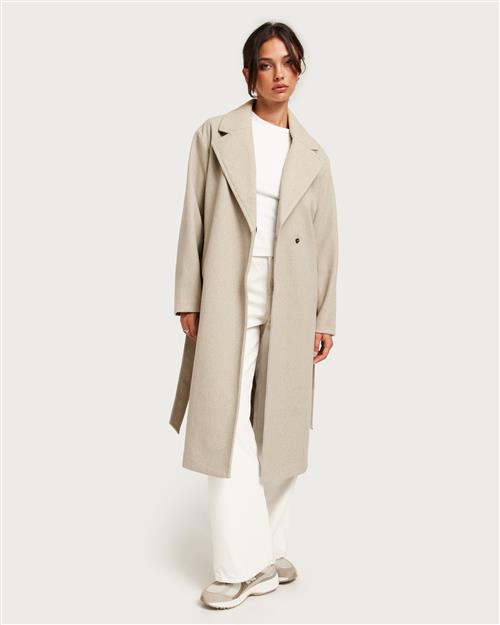 JDY - Beige - Jdyviola Long Coat W. Belt Otw Hab