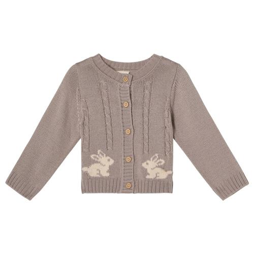 Buddy & Hope Fanny Wool Cardigan Bunny Taupe | Brun | 86/92 cm