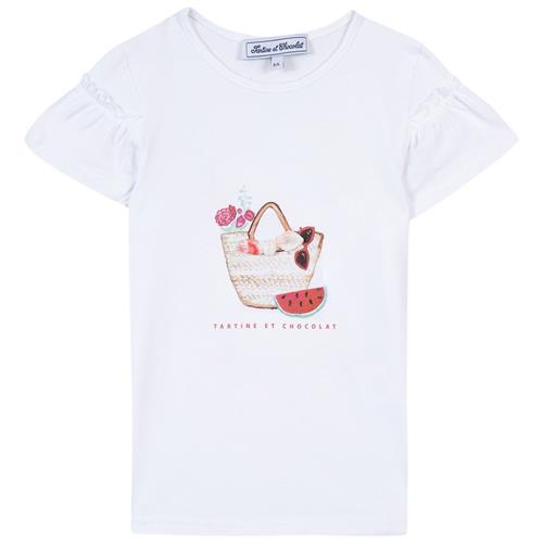 Se Tartine et Chocolat T-shirt Med Tryk Hvid | Hvid | 6 years ved Babyshop